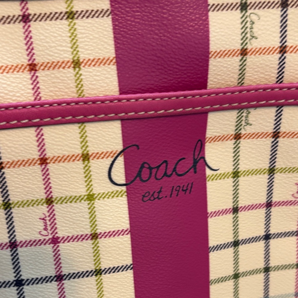 Coach Heritage tattersall swing pack Crossbody Bag - Picture 4 of 11